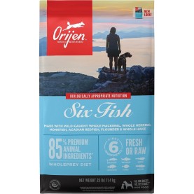 Orijen Six Fish Сухой корм с 6 видами рыб для собак, на развес 1 кг