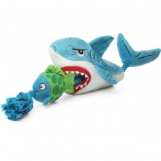 Gigwi CATCH & FETCH Игрушка Акула с рыбой на веревке для собак, 51 см