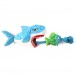 Gigwi CATCH & FETCH Игрушка Акула с рыбой на веревке для собак, 51 см