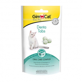 GimCat Denta витаминизированные лакомства Таблетки для кошек, 40 г