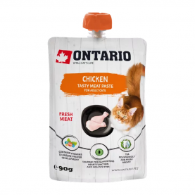 Ontario Крем-лакомство с курицей для кошек, 90 г