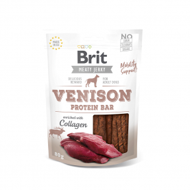 Brit Meaty Jerky лакомство батончики из оленины и курицы для собак, 80 г