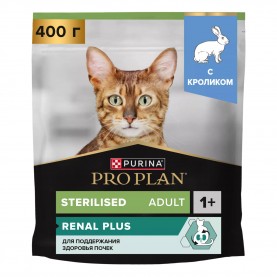 Purina Pro Plan Sterilised Сухой корм с кроликом для стерилизованных кошек, 400 г