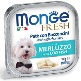 Monge Fresh Влажный корм с треской для собак, 100 г