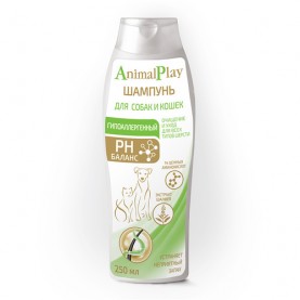 Animal Play Шампунь гипоаллергенный для кошек и собак, 250 мл