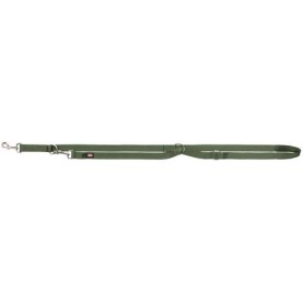 Trixie Поводок-перестежка Premium нейлоновая XS, темно-зеленая, 2 м / 10 мм