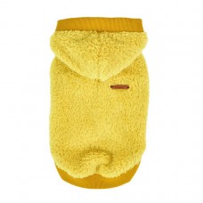 PUPPIA Толстовка для собак с капюшоном "Willa", горчичный, S, 19.5 см