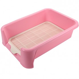 Triol Туалет для собак (сетка в комплекте), розовый, 400 x 400 x 155 мм