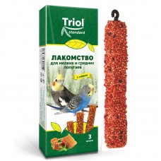 Triol Standard Лакомство для мелких и средних попугаев с мёдом (3 шт), 80 г