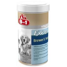 8in1 Excel Brewer's Пивные дрожжи для кошек и собак, поштучно