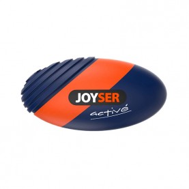 JOYSER Игрушка Active Резиновый мяч регби с пищалкой, синий для собак, 15 см