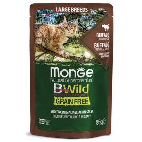 Monge Bwild Влажный корм с мясом буйвола для кошек, 85 г