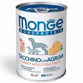 Monge Monoprotein Влажный корм с индейкой и апельсином для собак, 400 г