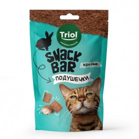 Triol SNACK BAR Лакомство подушечки из кролика для кошек, 30 г