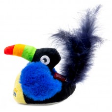 Gigwi SPEEDY CATCH Игрушка Тукан со звуковым чипом для кошек, 9 см