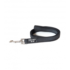 JULIUS-K9 Поводок Super-grip черно-серый для собак до 50 кг, длина 1.2м