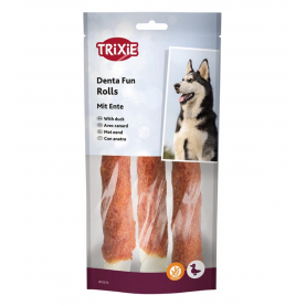 Trixie Denta Fun Rolls с уткой для собак, 3 шт, 140 г
