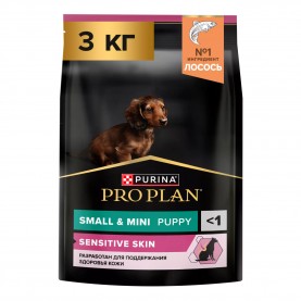 Purina Pro Plan Сухой корм с лососем для щенков мелких пород, 3 кг