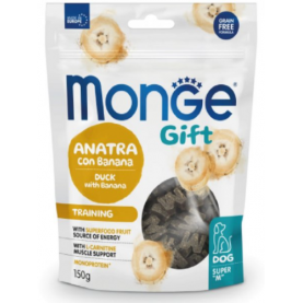 Monge Gift Лакомство с уткой и бананом для собак, 150 г