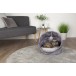 SCRUFFS Лежанка для кошек "Kensington Cat Cave", экозамша, серый, 44 x 44 x 48 см