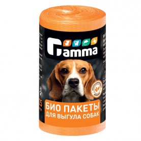 Gamma БИО пакеты для выгула собак 25 шт/рулон, 240 x 360 мм