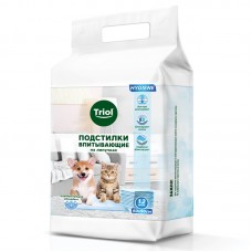 Triol Подстилки одноразовые впитывающие на липучках, 600 x 900 мм, (упаковка 12 шт), поштучно