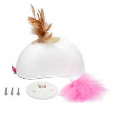 Gigwi PETDROID Игрушка интерактивная Физер Хайдер со звуковым чипом для кошек, 15 см