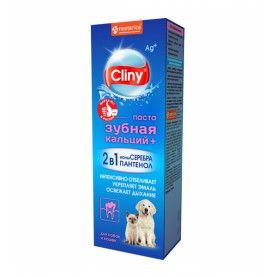 CLINY Зубная паста с кальцием для кошек и собак, 75 мл