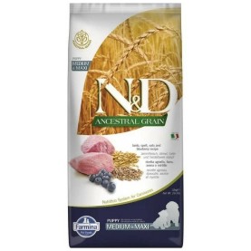 N&D Low Grain Puppy Medium&Maxi Сухой корм с ягненком и черникой для щенков средних и крупных пород, упаковка 12 кг