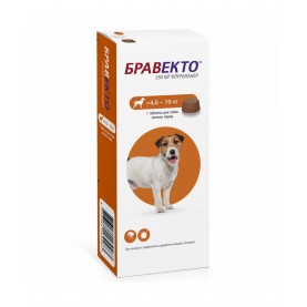 Bravecto Жевательная таблетка от блох и клещей для собак 4.5 - 10 кг, 1 шт