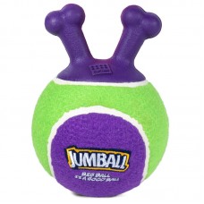Gigwi Игрушка Мяч теннисный c ручками зеленый для собак, 18 см