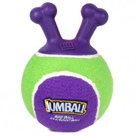 Gigwi Игрушка Мяч теннисный c ручками зеленый для собак, 18 см