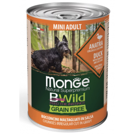 Monge Bwild Влажный корм с уткой и тыквой для собак, 400 г