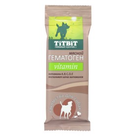 Titbit Лакомство Гематоген мясной Vitamin для собак, 35 г