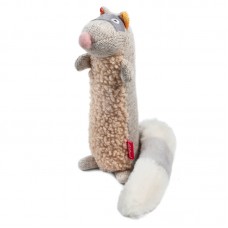 Gigwi PLUSH FRIENDZ Игрушка Енот с пищалкой для собак, 17 см
