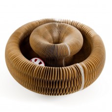 SkyRus Игрушка-когтеточка из гофрокартона "Organic Ball", малая для кошек, 24х24х10 см