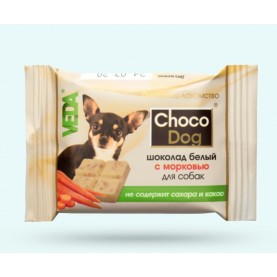 Veda Choco Dog Шоколад белый с морковью для собак, 15 г