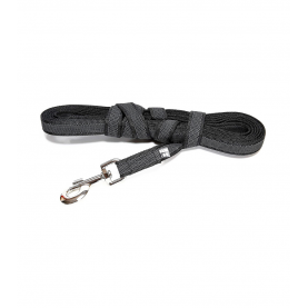 JULIUS-K9 Поводок Super-grip черно-серый для собак до 50 кг, длина 2м