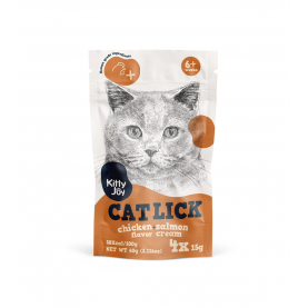 Kitty Joy Крем-лакомство из курицы и лосося для кошек, 60 г