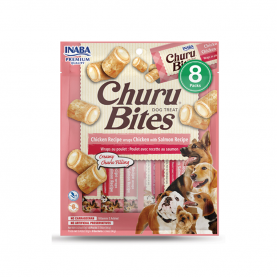 Inaba Churu Bites лакомство для собак рулеты с курицей и лососем, 1 шт, 12 г