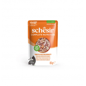 Schesir Пауч для кошек тунец, курица и креветки в желе, 85 г