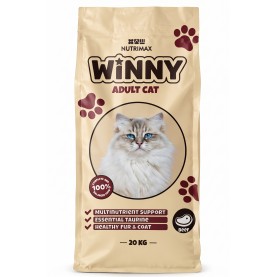 Winny Сухой корм для взрослых кошек со вкусом говядины, упаковка 20 кг