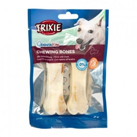 Trixie Лакомство Denta Fun косточка с уткой для собак, 2 шт, 12 см