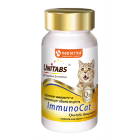 Unitabs Immuno Cat Витамины для иммунитета и обмена веществ для кошек, 120 шт
