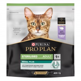 Purina Pro Plan Sterilised Сухой корм с индейкой для стерилизованных кошек, 400 г