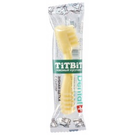 Titbit Зубная щетка с сыром для собак мелких и карликовых пород, 13 г