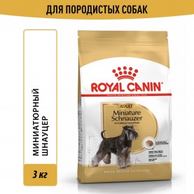 Royal Canin Miniature Schnauzer Adult Сухой корм для взрослых собак пород миниатюрный шнауцер, 3 кг