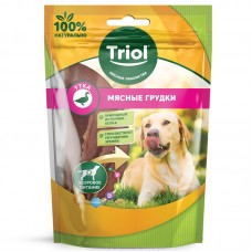 Triol Лакомство мясные грудки из утки для собак, 70 г