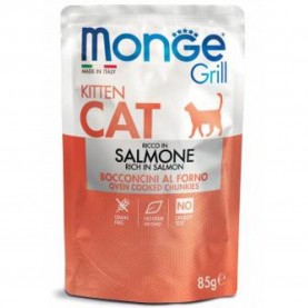 Monge Grill Kitten Влажный корм из лосося для котят, 85 г