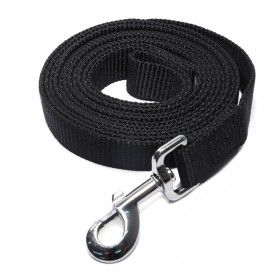 Gamma Поводок нейлоновый для собак "Эталон" L, черный, 25 x 5000 мм